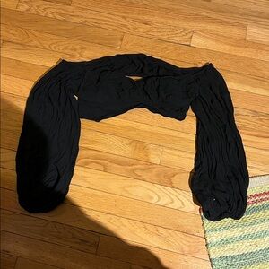 Black Off-Shoulder Cropped Top